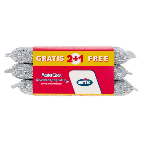 MasterClean SilverPad Antigraffio 2 pz + 1 Gratis